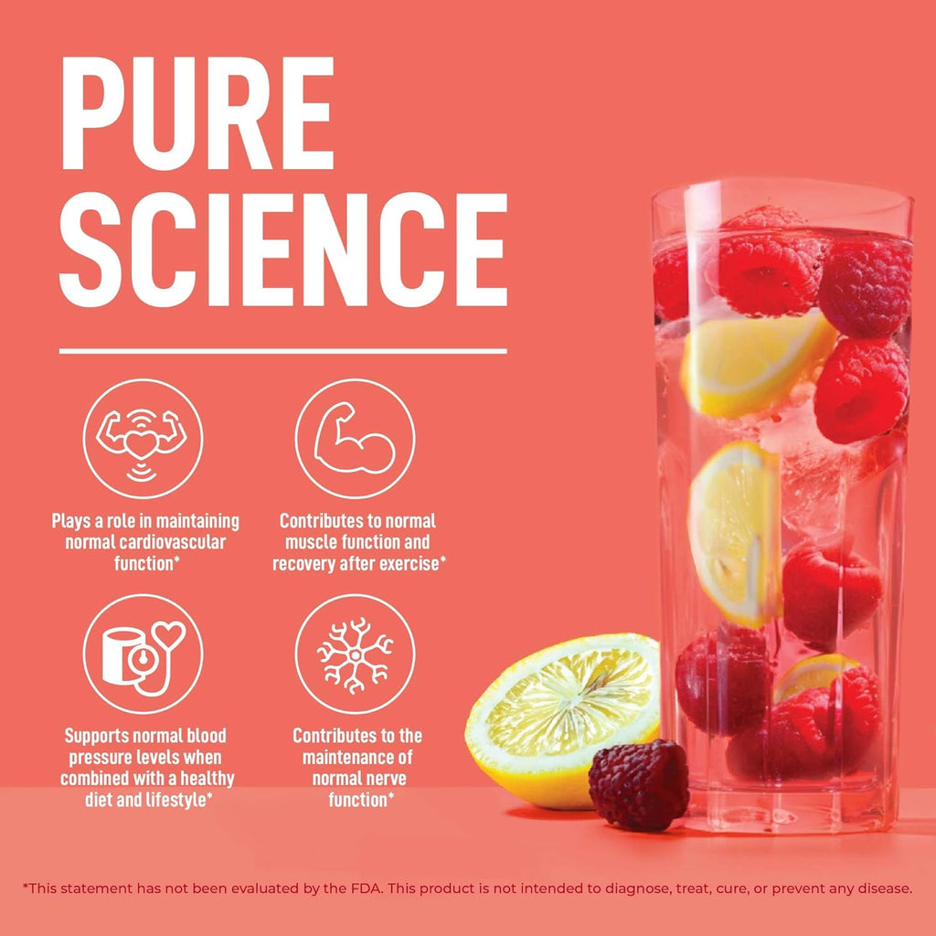 Electrolytes Powder – Raspberry Lemonade Flavor 50 Servings – No Sugar Hydration Supplement with Magnesium, Potassium, Sodium – Keto, Vegan, Fasting-Friendly, Zero Calorie Electrolyte Drink